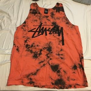 Stussy tye dye tank top
