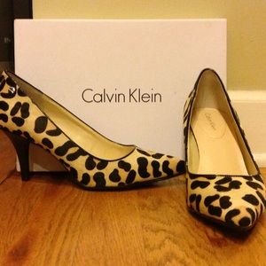 Calvin Klein Leopard Print Heels