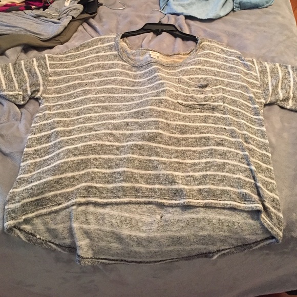 Baggy soft striped shirt