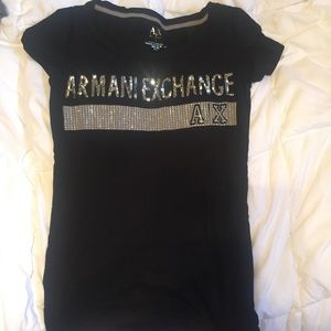 Black Armani Exchange shirt