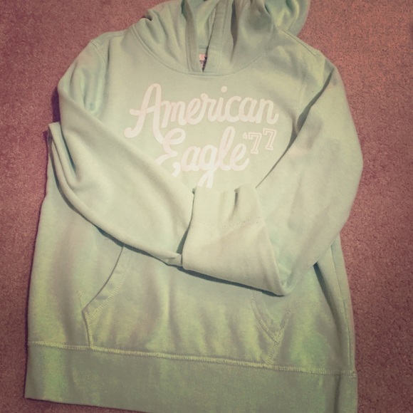 Mint green American Eagle hoodie size M