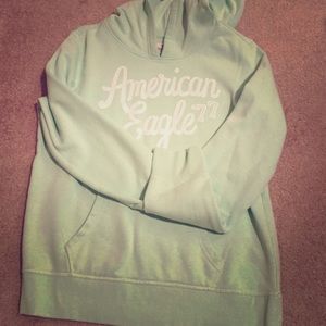 Mint green American Eagle hoodie size M