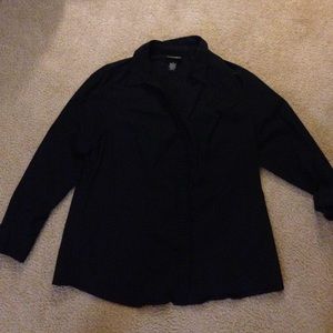 Lane Bryant black professional button up size 16