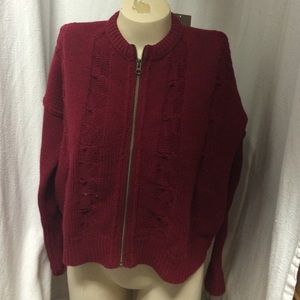 New NWT Anthropologie boxy chunky knit cardigan