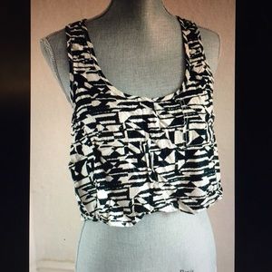 Urban Outfitters Aztec print crop top