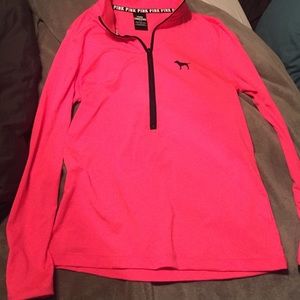 Hot pink "pink" half zip
