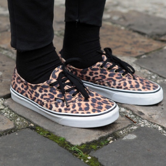 vans leopard shoes