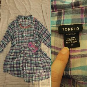 Torrid Size 2 Plaid Shirt