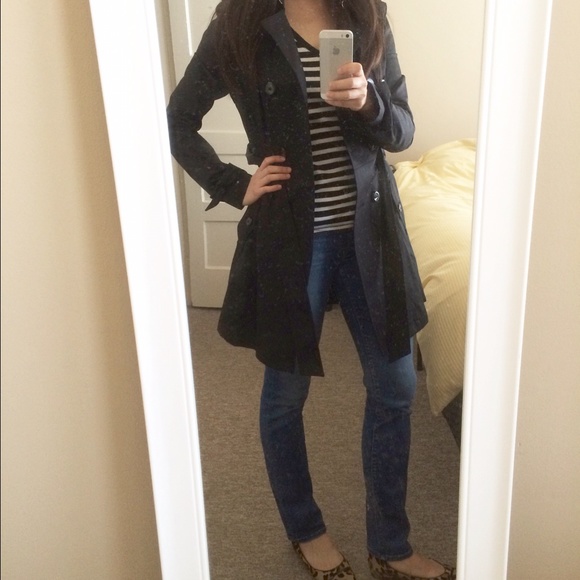 Betsey Johnson trench raincoat with corset back