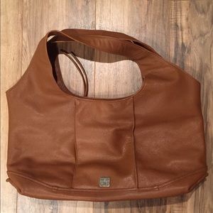 Brown leather Kooba hobo bag
