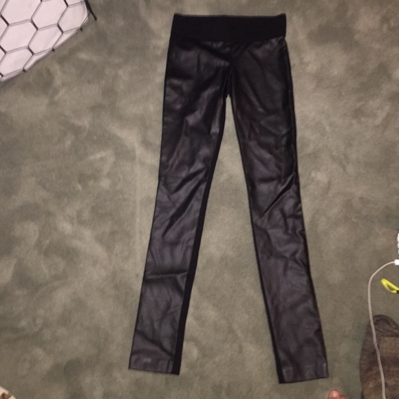 Club Monaco Leather leggings