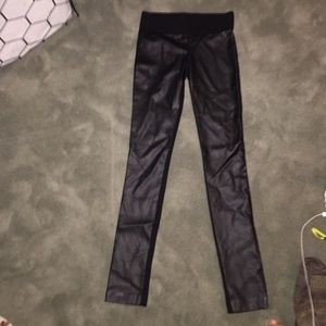 Club Monaco Leather leggings