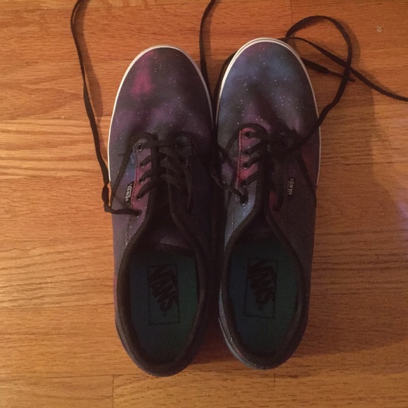 Galaxy Vans worn once! Women's 10