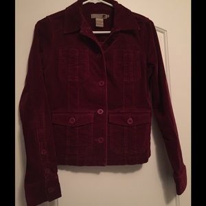 Maroon corduroy jacket