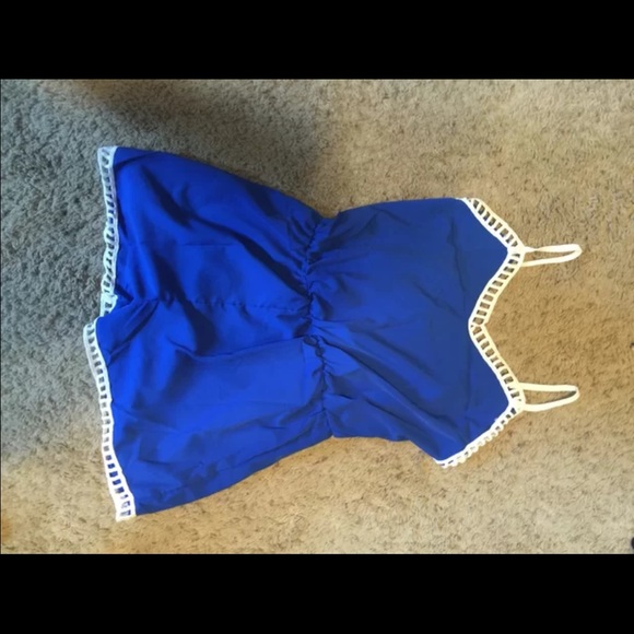 Royal blue romper