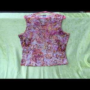 Columbia XL sleeveless print shirt