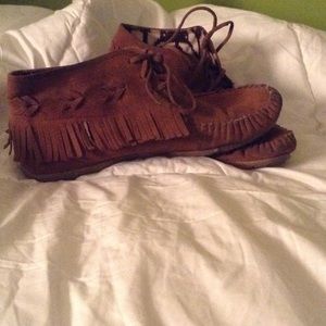 Fringe booties