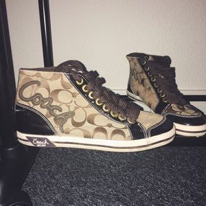 Gently worn authentic Coach sneakers