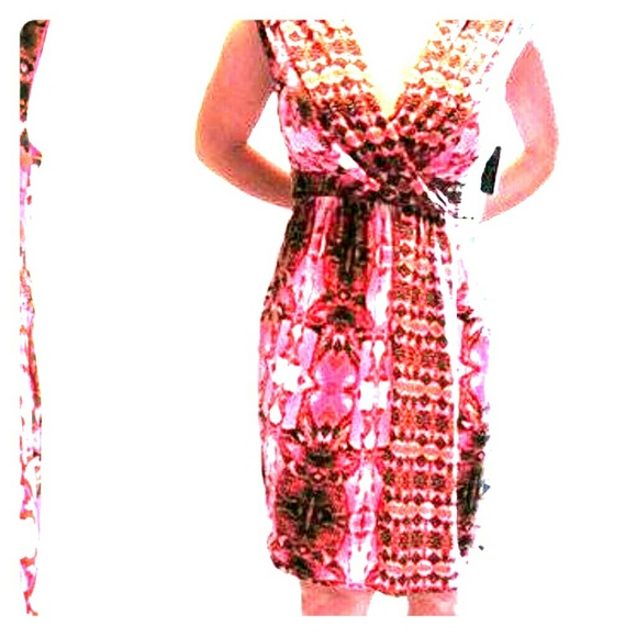 LAUNDRY Women's Watermelon pink cocktail dress