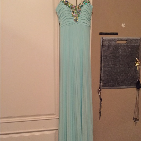 Light blue prom dress