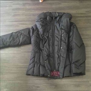 Black warm winter coat