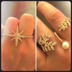 Brand new ring double ring set.