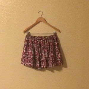 Pink Floral Skirt