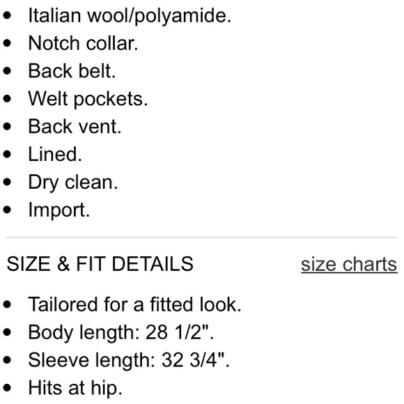 J crew majesty peacoat in charcoal grey - Picture 2 of 4