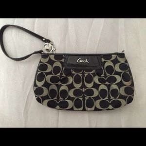 Coach Signature Sateen Large Wristlet