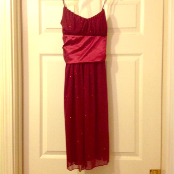 Red sparkly dress