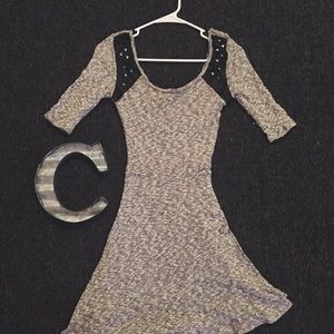 Stay COOL in this light-grey toned skater dress