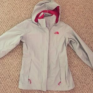 North Face rain coat