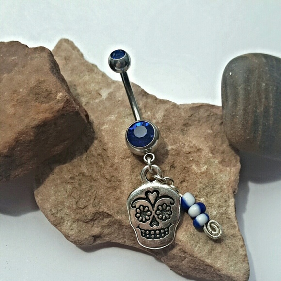 Sugar Skull Belly Ring