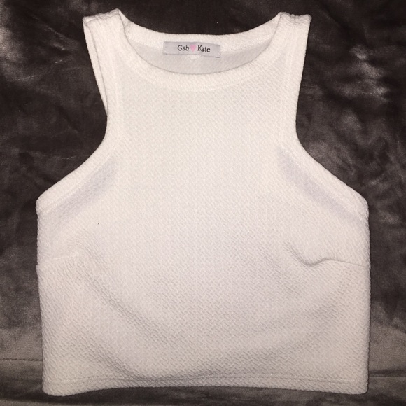 White crop top