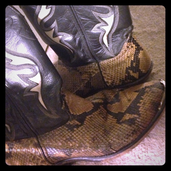 Code West Snake Skin Boots