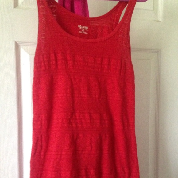 Red tank top