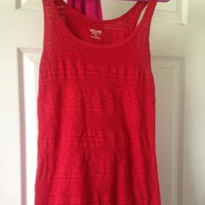 Red tank top