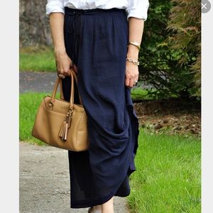 Navy maxi skirt