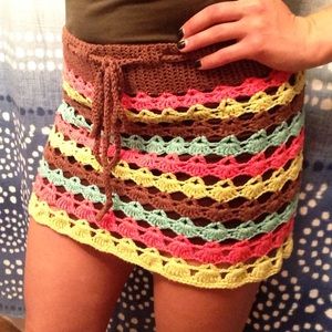 Crochet Scalloped Skirt