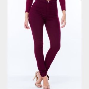 AA Burgundy Zinfandel easy jeans