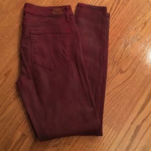 Paige Red Coated Jean Size 27