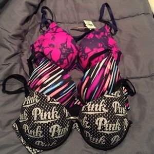 32C push up Victoria's Secret bras