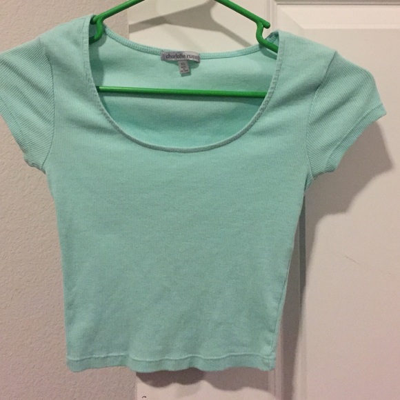 Mint green crop top
