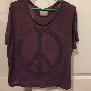 Oversized peace top