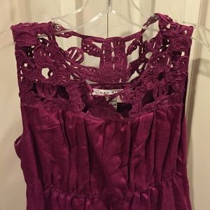 Sale!! Max studio NWOT magenta dress with detail.
