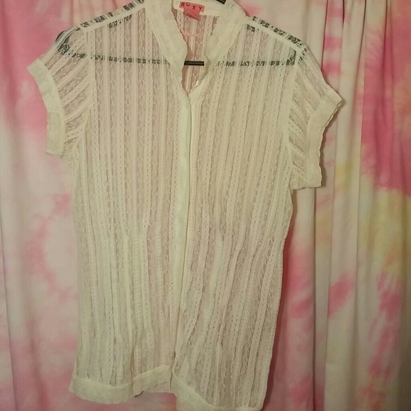 Roxy Ivory Lace Blouse