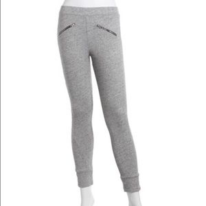 Sauce high waisted zip pocket moto sweatpants