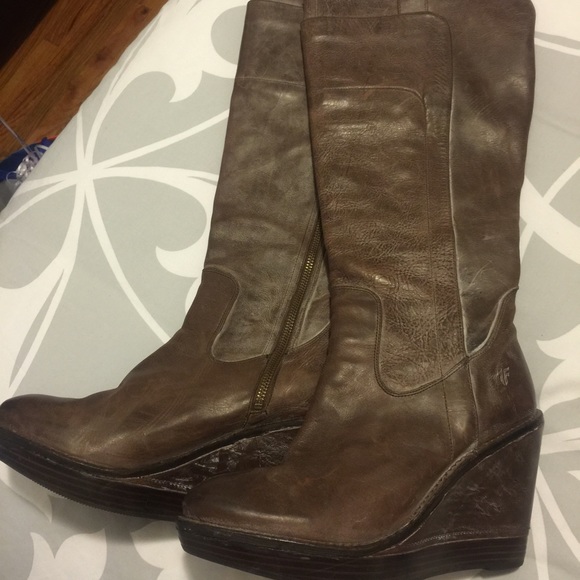 Frye wedge boots