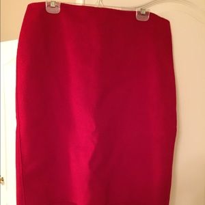 Talbots NWT soft wool red skirt