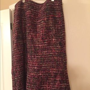 Talbots Multicolored A line / flair skirt